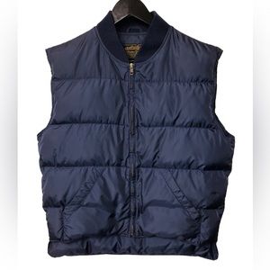Blue Goose Down Puffer Vest Full Zip Men's Size Medium